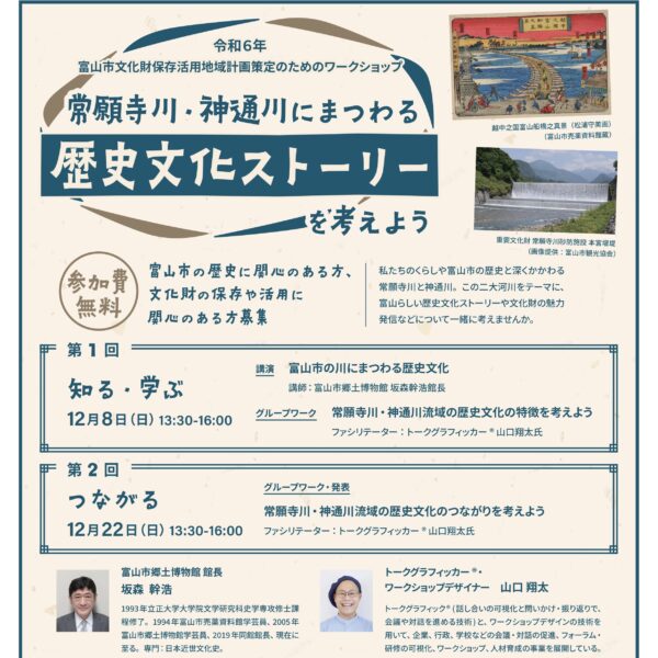 常願寺川・神通川にまつわる歴史文化ヒストリーを考えよう